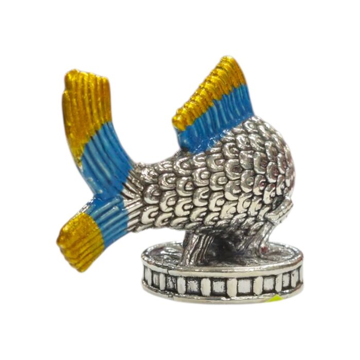 Pure Silver Fish Idol (Matsya) with Enamel Accents - Image 4