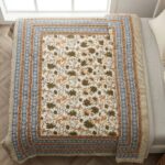Jaipur hand block-printed quilt - 100% cotton quilt