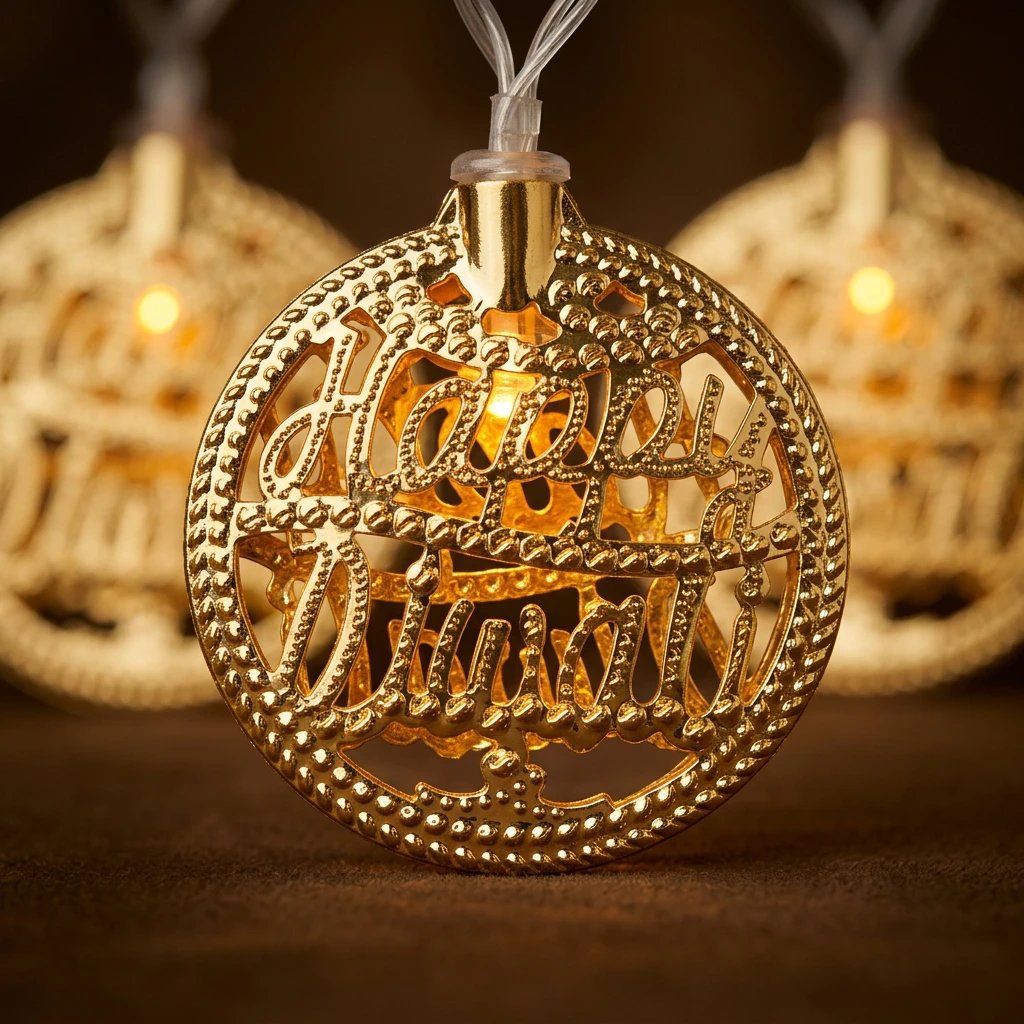Happy Diwali Led Light String Happy Diwali Led String Light | Battery Powered Led Lights