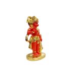 Side profile of Gold Plated Hanuman Idol