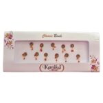 Kanika Maroon & Golden Bead Ghungroo Bindi