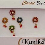 Kanika Multi-Color Ghungroo Bindi Set - Image 2