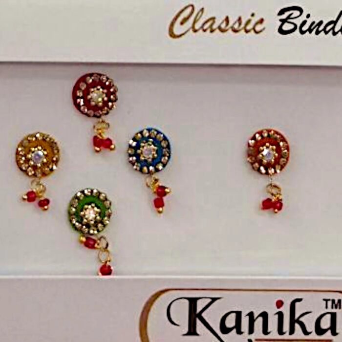 Kanika Multi-Color Ghungroo Bindi Set - Image 2