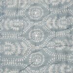 Grey print on the cotton quilt