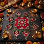 Flower Metal Rangoli for home and gift this Diwali