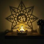 Shadow diya with Om | Metal Tea light holder