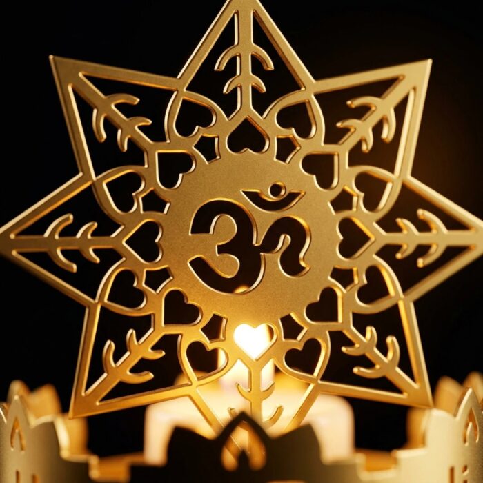 Diwali Decor with Auspicious Om shadow Diya