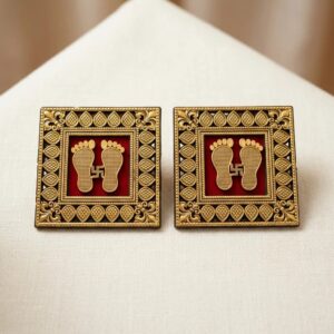 Set of 2 - Lakshmi Charan Paduka for Diwali Decorations in Canada