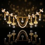 Pearl bandhanwar toran for main door - Stylish pearl strings and crystal drops for Diwali Decoration