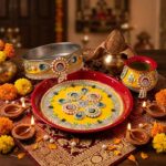 Festive Karwa Chauth Thali Set with channi & Lota - Image 2