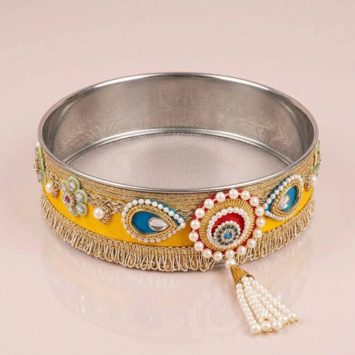 Festive Karwa Chauth Thali Set with channi & Lota - Image 5