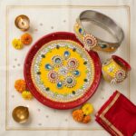 Festive Karwa Chauth Thali Set with channi & Lota - Image 6