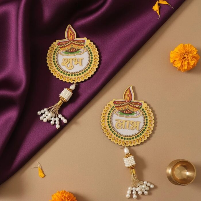 Shubh Labh Hanging - Diya - Image 3