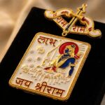 Close up of Shubh labh with shri ram