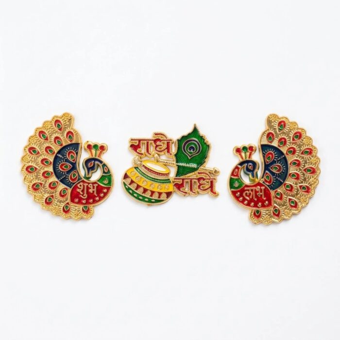 Peacock shubh labh with Radhey radhey