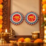Small sized Shubh Labh with Pearls