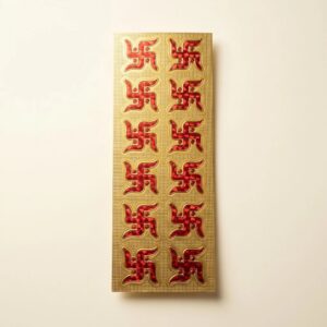 12 Swastik sticker sheet for Diwali